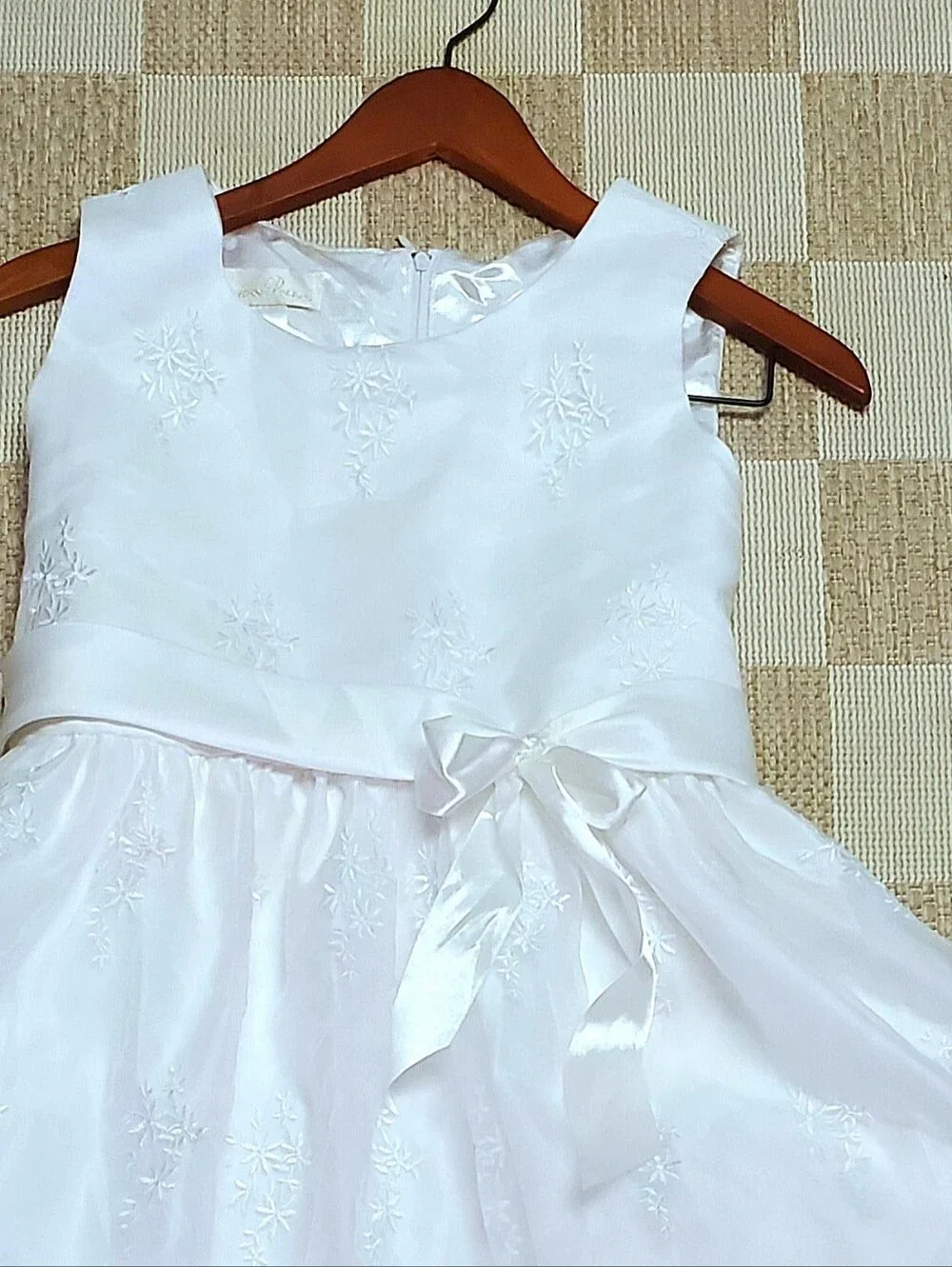 American Princess Girl's White Special Occasion Dress